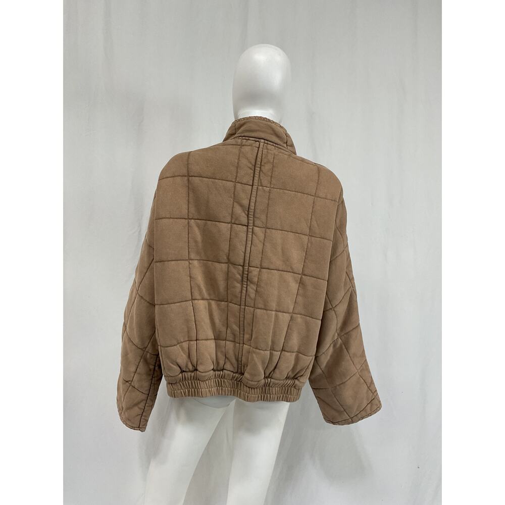 Free People Quilted Taupe Jacket - Picture 3 of 5
